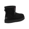 UGG Classic Mini Stud Ii Skórzane Śniegowce Damskie Czarne 1119101-BLK