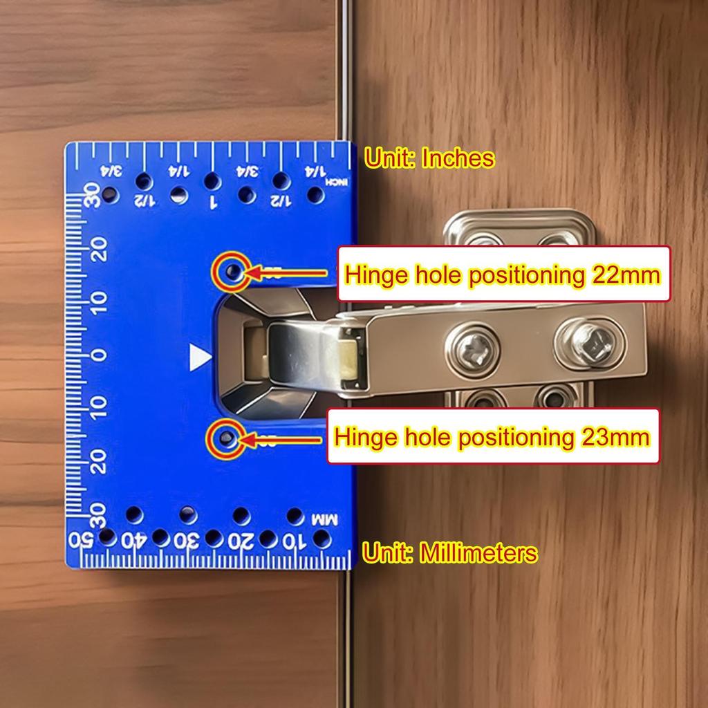 2pcs Magnetic Woodworking Hinge Mounting Fixing Tool Door Panel Gap Piece Cabinet Hinge Installation Fixed Plate Limit Spacer