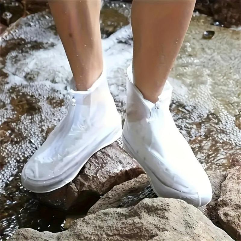 Silicone Waterproof Shoe Cover Unisex Shoes Protectors Rain Boots for Indoor Outdoor Rainy Reusable Quality Non-slip Shoe Cover