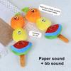 Dog Chew Toy Squeaky Fruit Skewer Puppy Teething Toy Crinkle Interactive Tug-of-War
