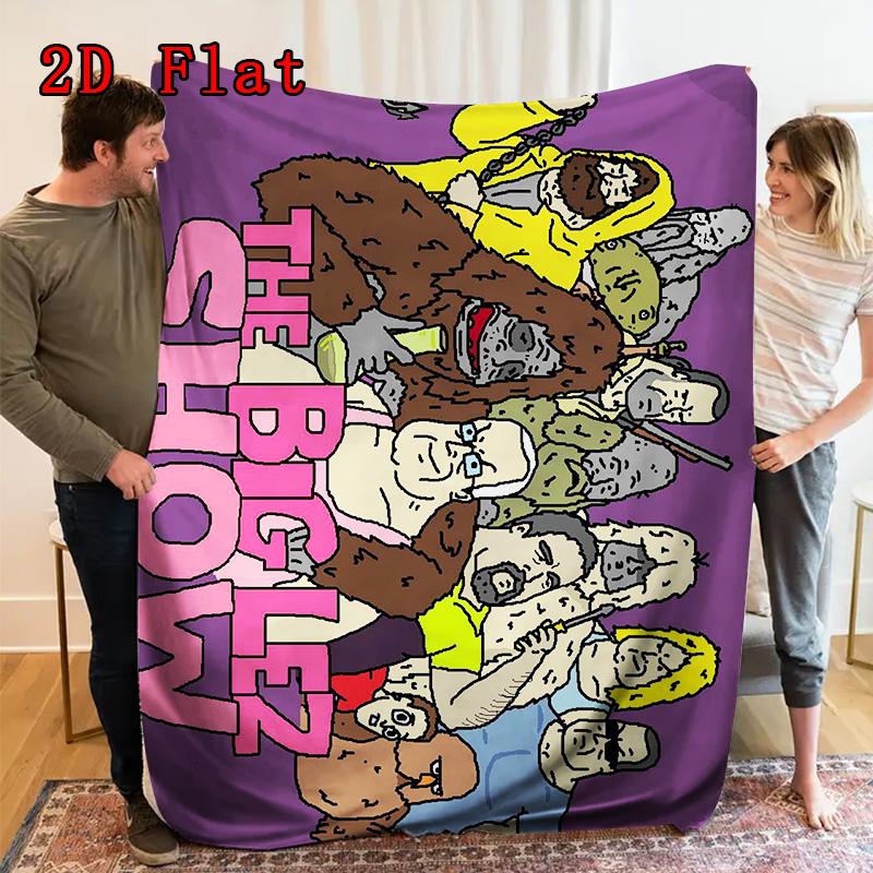 The Big Lez Show 2D Flat Pattern Flannel Blanket High Quality All Seasons Warmth and Comfort Perfect for Christmas Gifts.