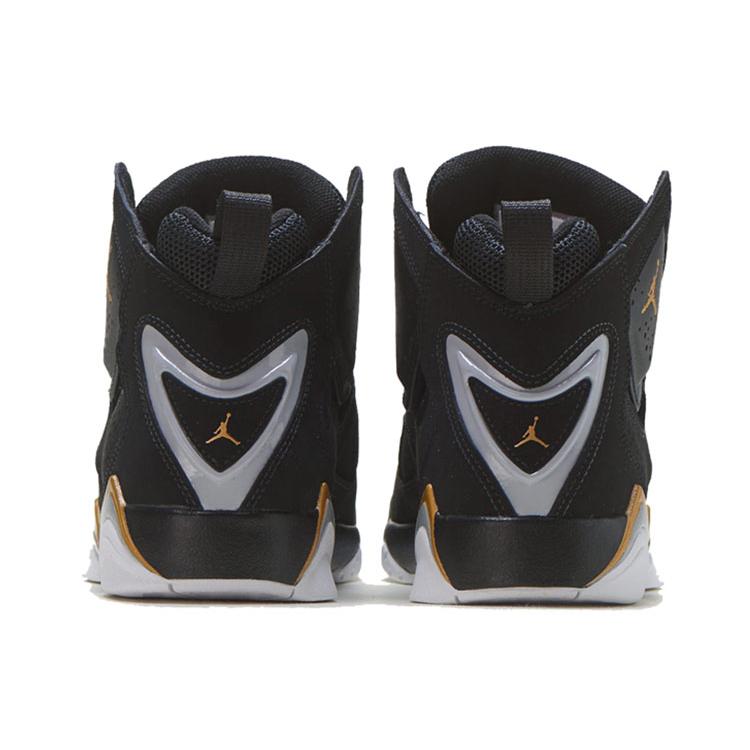 Jordan True Flight Black Metallic Gold GS 343795-070