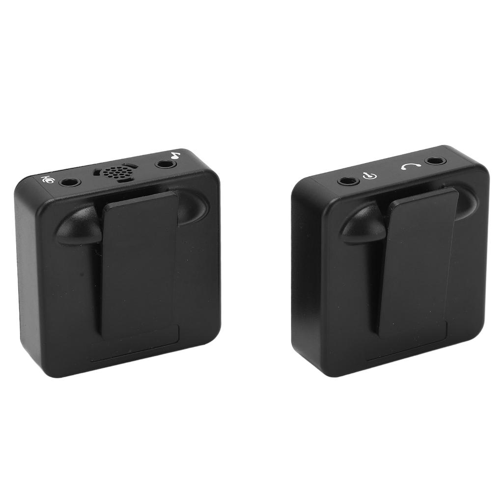 Wireless Lavalier Microphone Clip On Lapel Mic Transmitter Receiver Set Kit for Interview