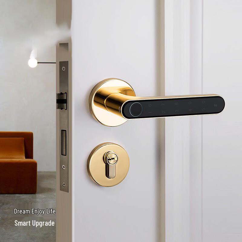Smart Fingerprint Password Electronic Lock for Wooden Doors