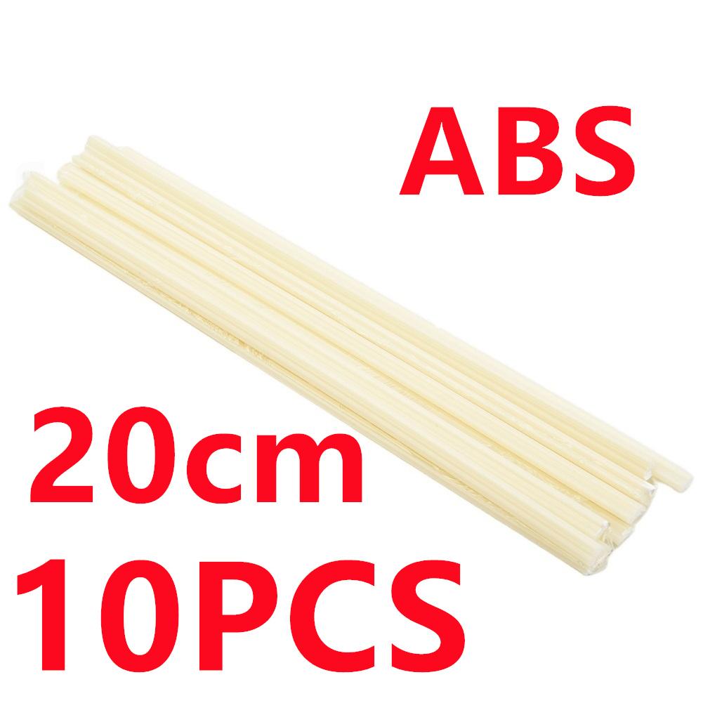 10er Set Kunststoff-Schweißstäbe 20 cm PP/PE/PVC/ABS Polypropylen Schweißstäbe Autostoßstangen Reparaturwerkzeuge Für Kunststoffschweißer