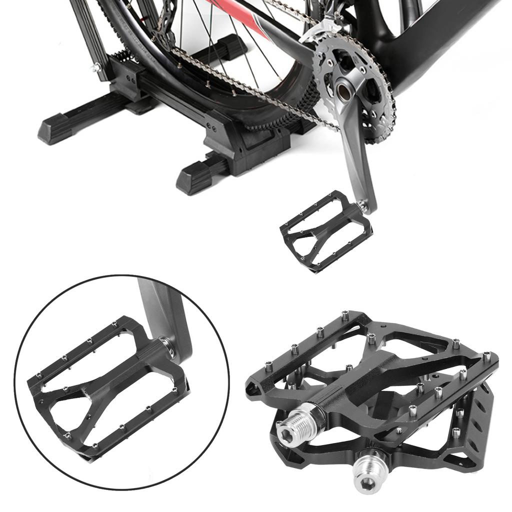 JT03 Mountain Bike Aluminum Alloy Pedal Non-Slip   Foot Rest Cycling Accessory(Black )