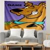 Custom Name Scooby-Doo Print Tapestry, Backdrop, Easy Setup, Ideal for Bedroom, Office & Living Room, with Aesthetic Wall Hanging Decor.