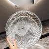 Exquisite Flower Shaped Transparent Fruit Plate Plastic Dessert Salad Tray Light Luxury Household Snack Plate