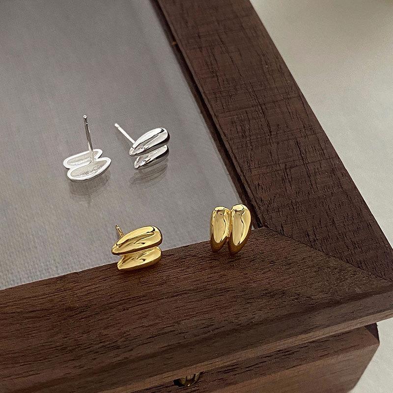 Two Small Doodle Earrings Small Mini Earrings Cute Earrings New Year Trend