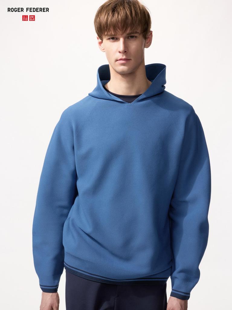 Uniqlo Japan Washable 3d Knit Pull Hoodie