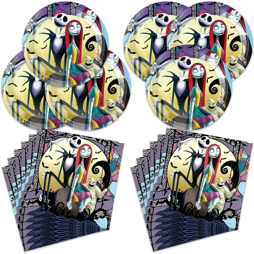 40pcs Birthday Party Supplies Including 20 Plates + 20 Napkins