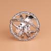 Bague unisexe vintage en forme de boule groovy, bijou pour couple, idée cadeau