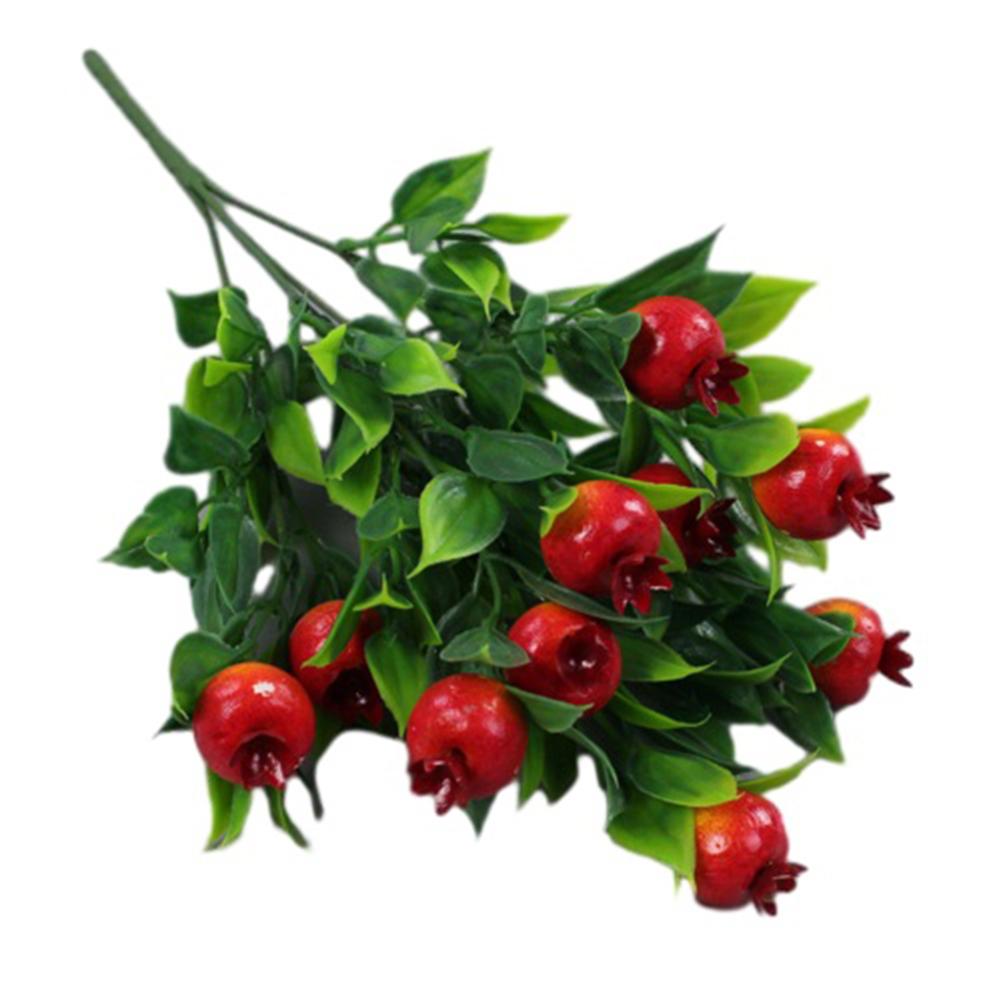 Artificial Fruits Branches Foam Orange Pomegranateapples Dates Strawberries Fruit Model Ornament Photo Props Home Decoration