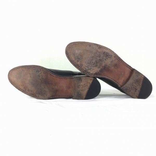 MEZLAN Vintage Etikett Semi Brogue Business Schuhe Schwarz Größe 10.5M 28.0 Herren(GEBRAUCHT)