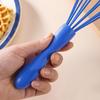 Manual Egg Beater Durable Handheld Silicone Whipped Cream Foam Mixing Whisking Egg Beater Portable Egg Beaters Kitchen Tools