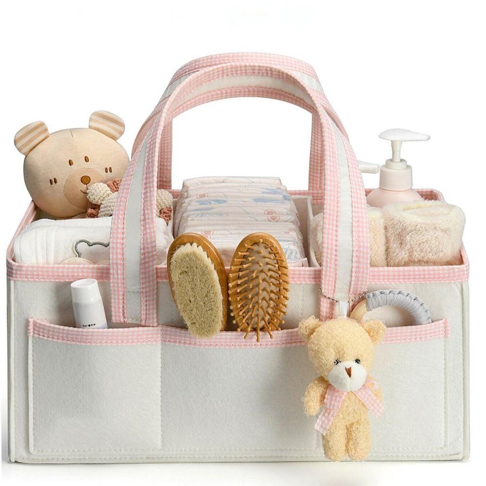 Filz Kinderzimmer Aufbewahrungskorb Große Kapazität Windeltasche Geschenk für Babyparty