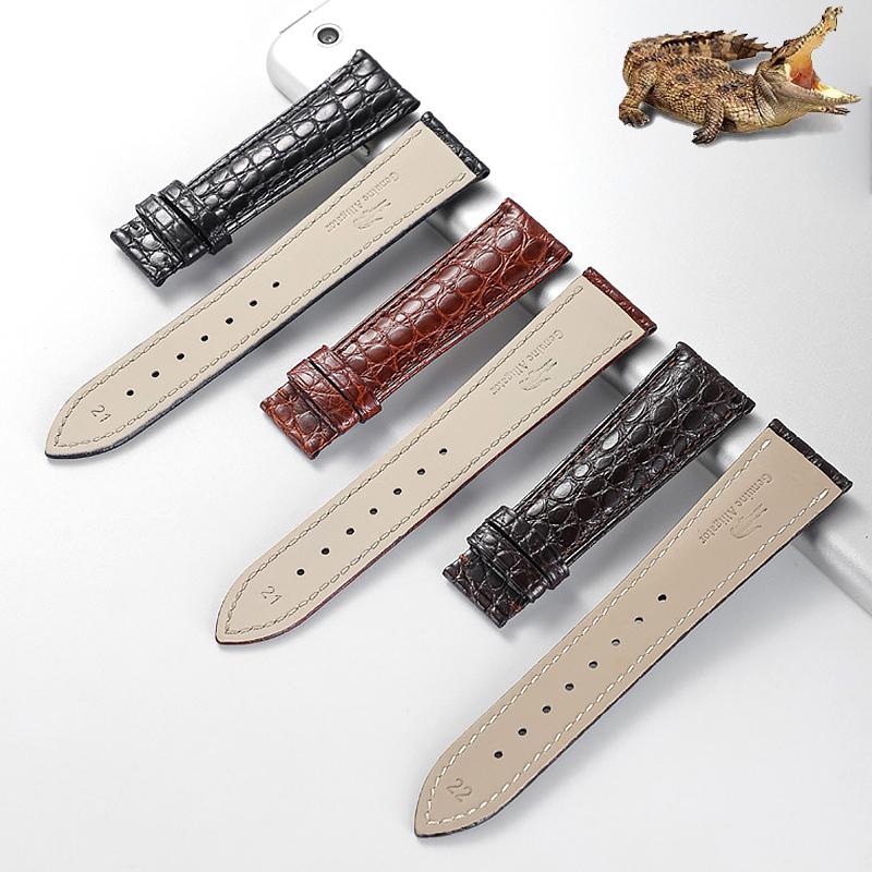 

Ремешок для часов 18 мм, 19 мм, 20 мм, 21 мм, 22 мм, 24 мм, ремешок для часов, мужской ремешок для часов, кожаный браслет из крокодиловой кожи, ремни