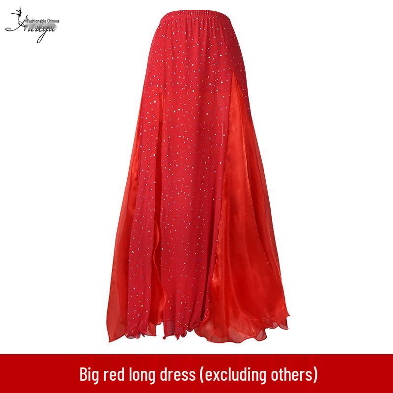 Huayu Dance Nouvel Ensemble Soutien-Gorge et Costume de Danse du Ventre Perlés pour Femmes - Collection Printemps/Été