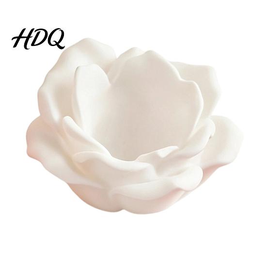 Tabletop Storage Organizer for Jewelry Rose Flower Candle Holders 3D Printed Floral Tealight Holder Multi-Color Decorative Stand Ring Trinket