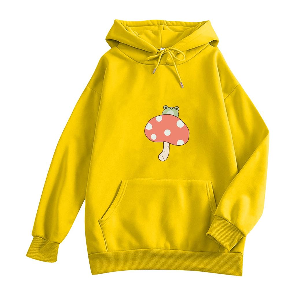 Fashion Women's Print Loose Long Sleeve Top Women's Hooded Sweater