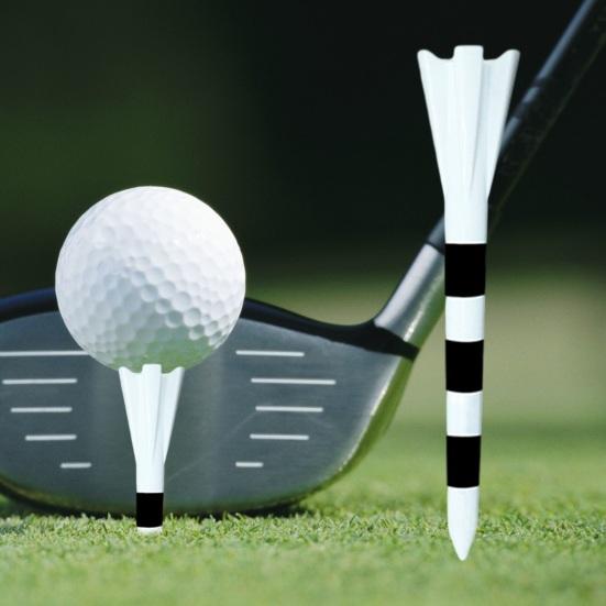 10Pcs Golf Tees Five-head Design Professional Reduce Friction Serving Pins 70mm/83mm Colorful Plastic Short Tees Practice Training Golf