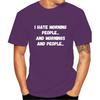I Hate Morning People Saying Sarcastic T Shirt Men Short Sleeve O Neck Tshirt Streetwear Summer