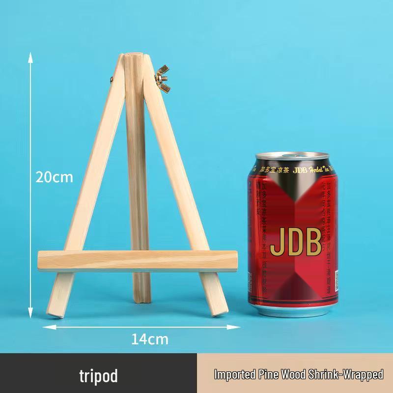 Children's Mini Folding Wooden Easel Tripod for Tabletop Art Display
