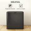 8L Hanging Kitchen Bin, Rubbish bin with Lid and Removable Inner Bucket for Kitchen Cabinet Door, Under Sink, Office