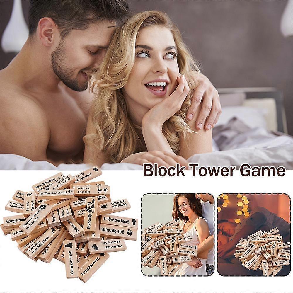 Couple Dating Block Tower Game Cross-Border Wooden New