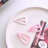 Pink Hollow Hair Clips Heart Star Square Hair Barrettes Hairpins Heart/Star/Square Shaped Hair Clips for Little Girls