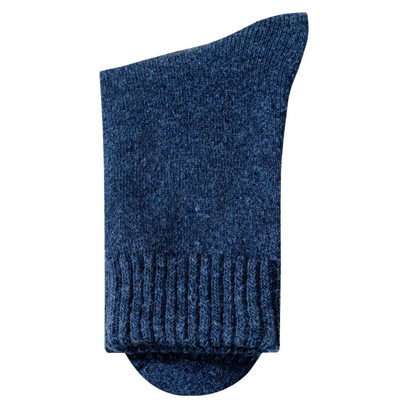 Men's Autumn and Winter Fleece and Thickened Mid-calf Socks for Warmth, Super Thick Wool Socks for Men's Winter Long Calf Socks