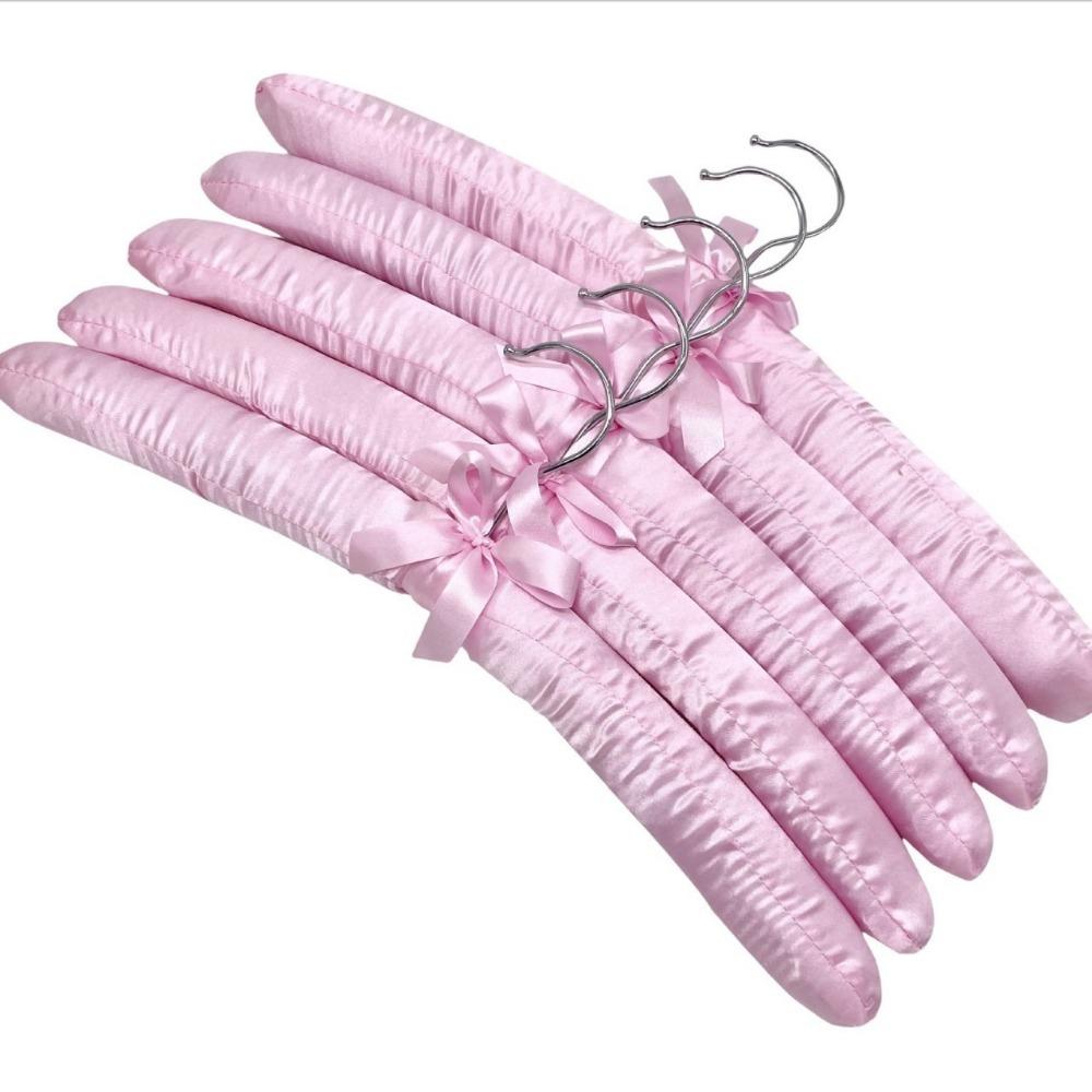5PCS Non-slip Satin Padded Clothes Hanger Soft Sponge Clothes Hangers Clothing Store