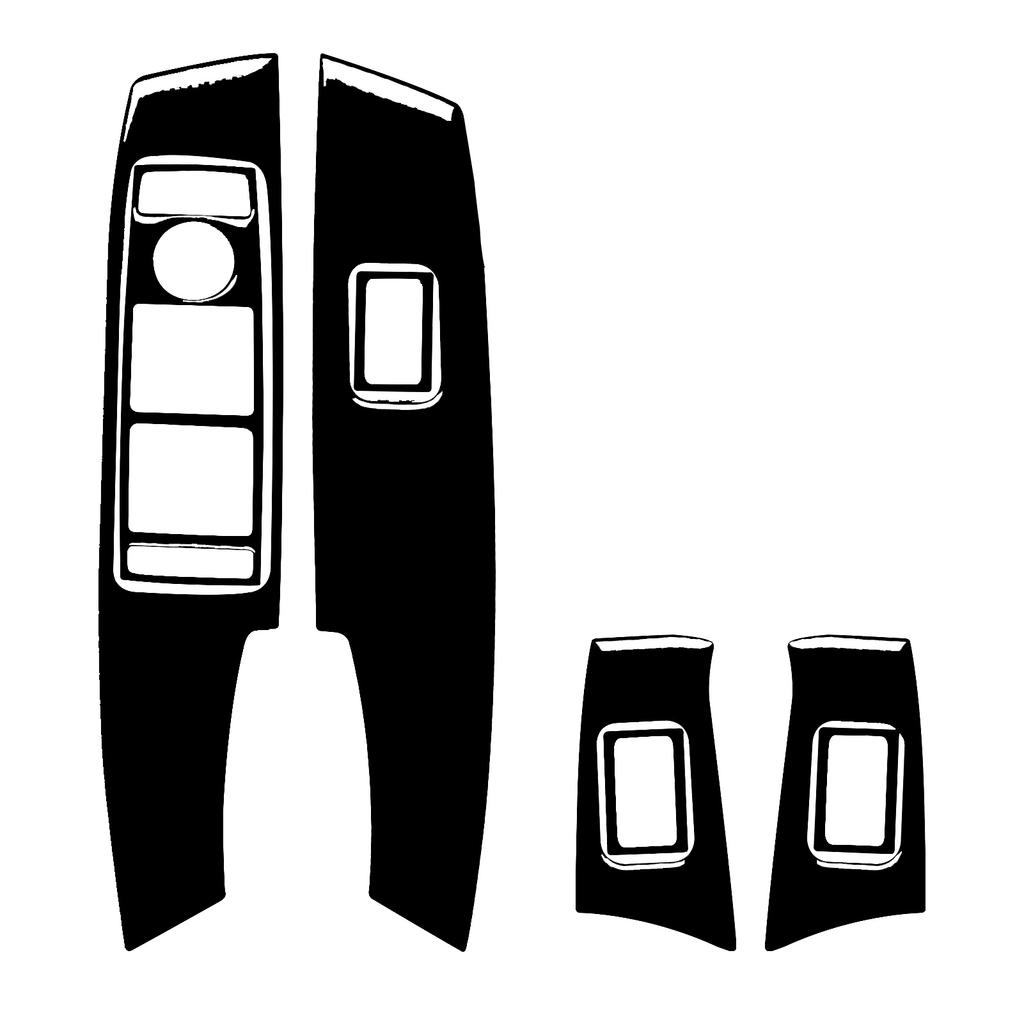 For Benz W204 2012-2014 Real Carbon Fiber Car Accessories Door Lift Control Panel Cover Trim Suit Interior Sticker Modification