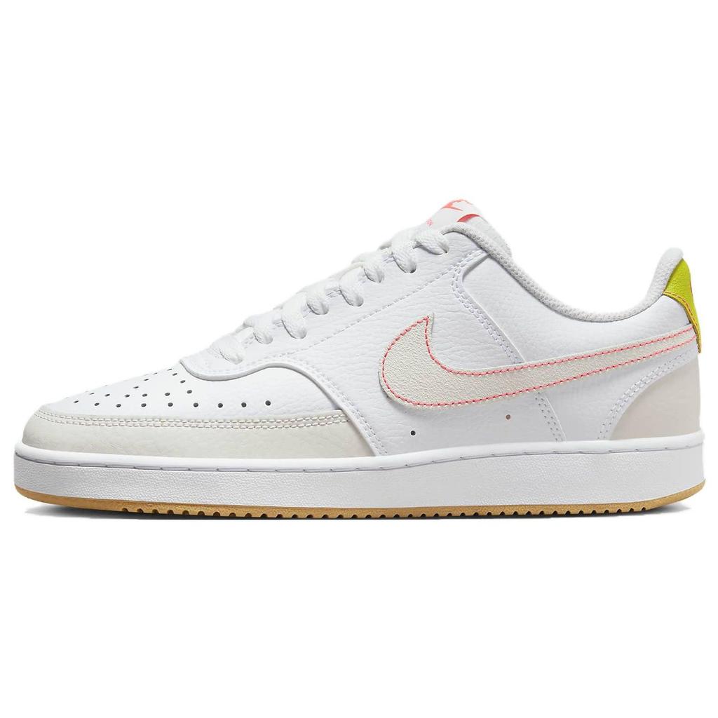 Nike Court Vision 1 Low Non-Slip Shock Absorption Low-Top Skate Shoes Women sneaker White Red FJ4569-100