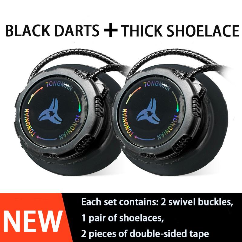 1Pair Automatic Shoelaces Without ties Sneakers Swivel Buckle Shoelace Adult Kids Thick Round Laces No Tie Shoelace