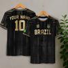 Brazilian Jerseys Pattern T-Shirt For Men Customized 3D Printed T Shirts Fashion