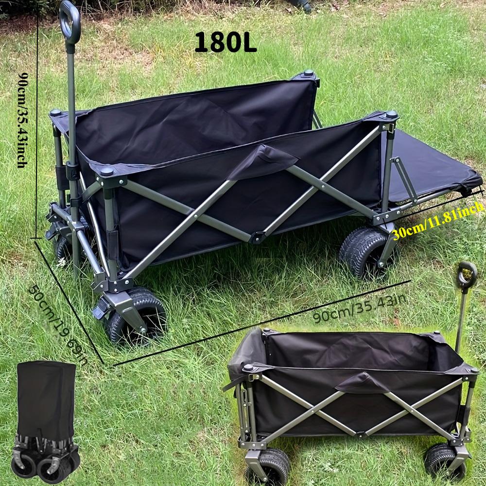 Outdoor cart, foldable camper, rear-opening trailer,  large capacity, stall, shopping, picnic cart