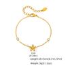 Long Y Shape Zirconia Chain Flower Necklaces for Women, Dainty Lariat Chain Drop Pendant Waterproof Jewelry Tarnish Free