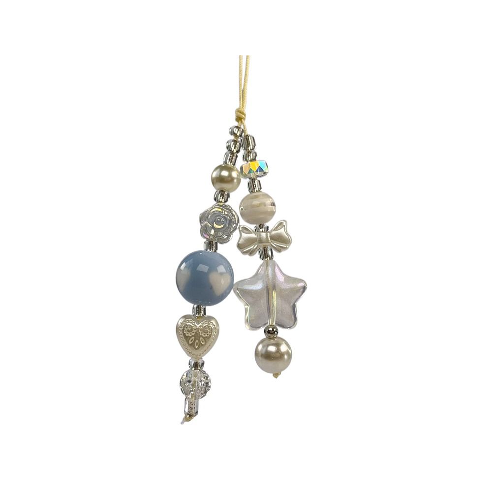 Gothic Style Mobile Phone Lanyard Star Heart Cell Phone Chain Acrylic Y2K Phone Strap  Jewelry Gift