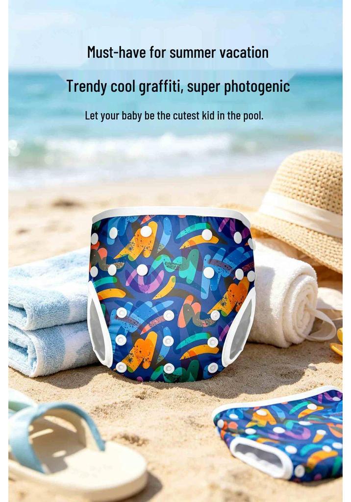 Infant Swimsuit for 1-3 Years: Ice Silk, Breathable, High-Elastic, Skin-Friendly, Leak-Proof Water Play Pants
