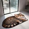 Super Absorbent Cute Cat Diatom Floor Mat Bedroom Door Small Rug  Living Room Tea Table Bedside