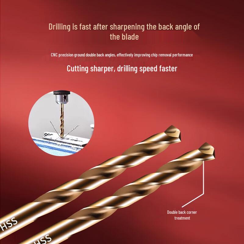 TIANGONG 4341 HSS Straight Shank Twist Drill Bit