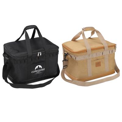 Borsa da Campeggio Oxford Salvaspazio Impermeabile Borsa da Picnic da Campo Resistente Portatile Nastro Antiscivolo Poggiapiedi Accessori da Esterno