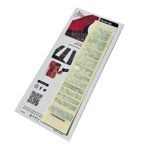 Jockomo Jazz Bass Bloque (Perla Blanca Envejecida) Pegatina de Incrustación para Guitarra