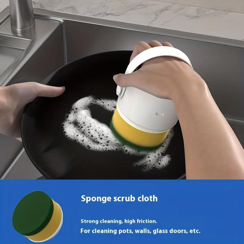 Handheld Cordless Electric Cleaning Brush Multi-Functional Household Kitchen Dish washing and Bathroom Portable Cleaning Brush