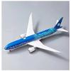 Tahiti Air 787-9 F-OTOA 1:200/350 Scale Alloy Finished Airplane Model Simulation Toy Hobby Collection and Decoration