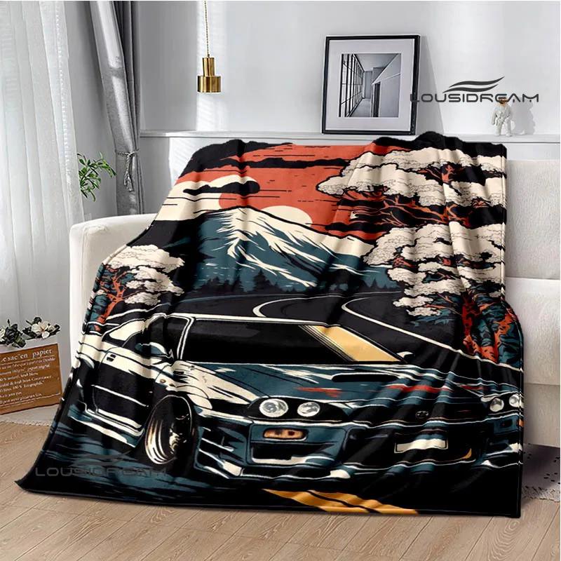 GTR Racing Retro Printed Blankets Warm Blanket Soft and Comfortable Home Travel Bed Blanket Picnic Blanket Birthday Gift