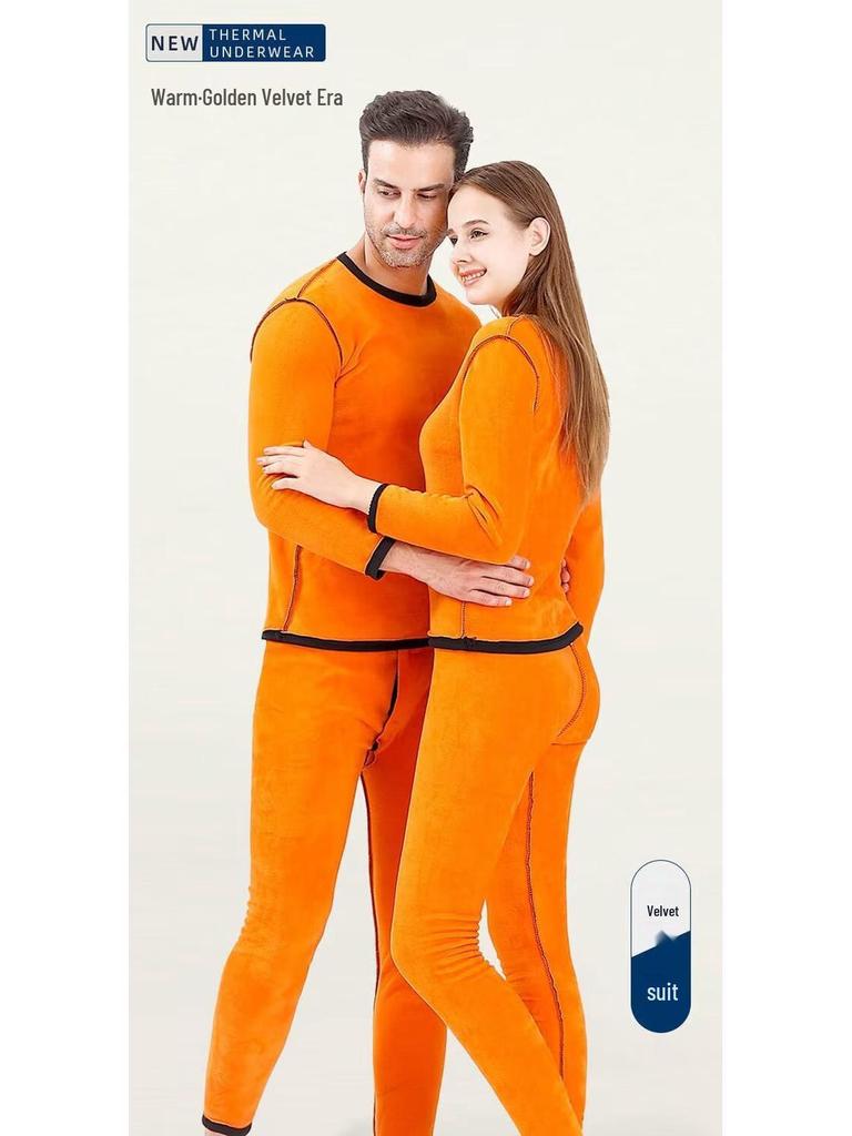 Men's and Women's Winter Thermal Underwear Long Johns Set