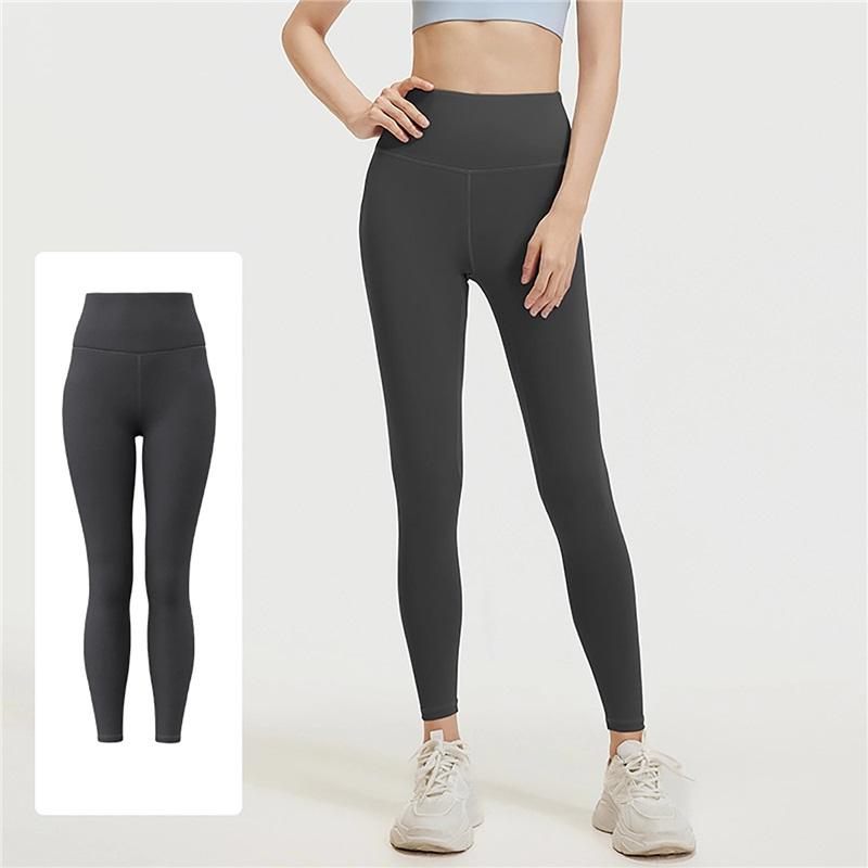 Women's Yoga Pants Nude Stretch High Waist Hip Lifting Sports Fitness Tight Fitting Trousers Abdomen
