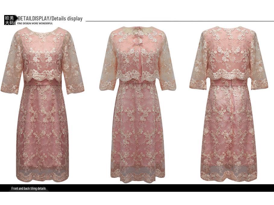 Vielseitiges Jugendliches Feen-Stickspitzenkleid - Übergröße, Neu Herbst/Frühling